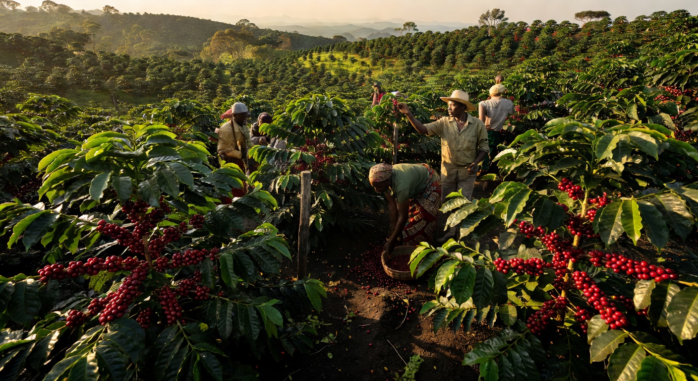 Uganda coffee plantation