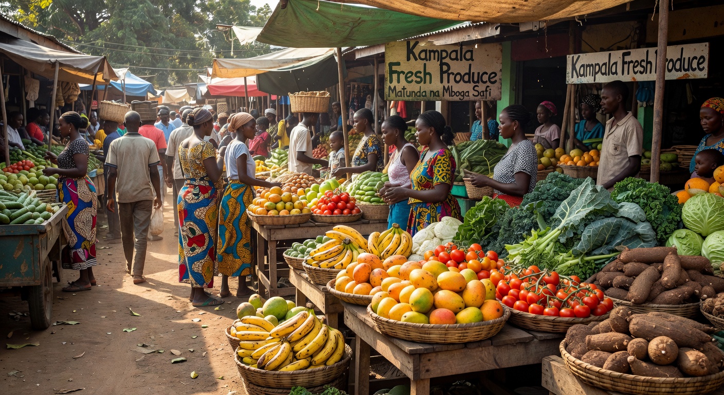 Kampala vibrant market