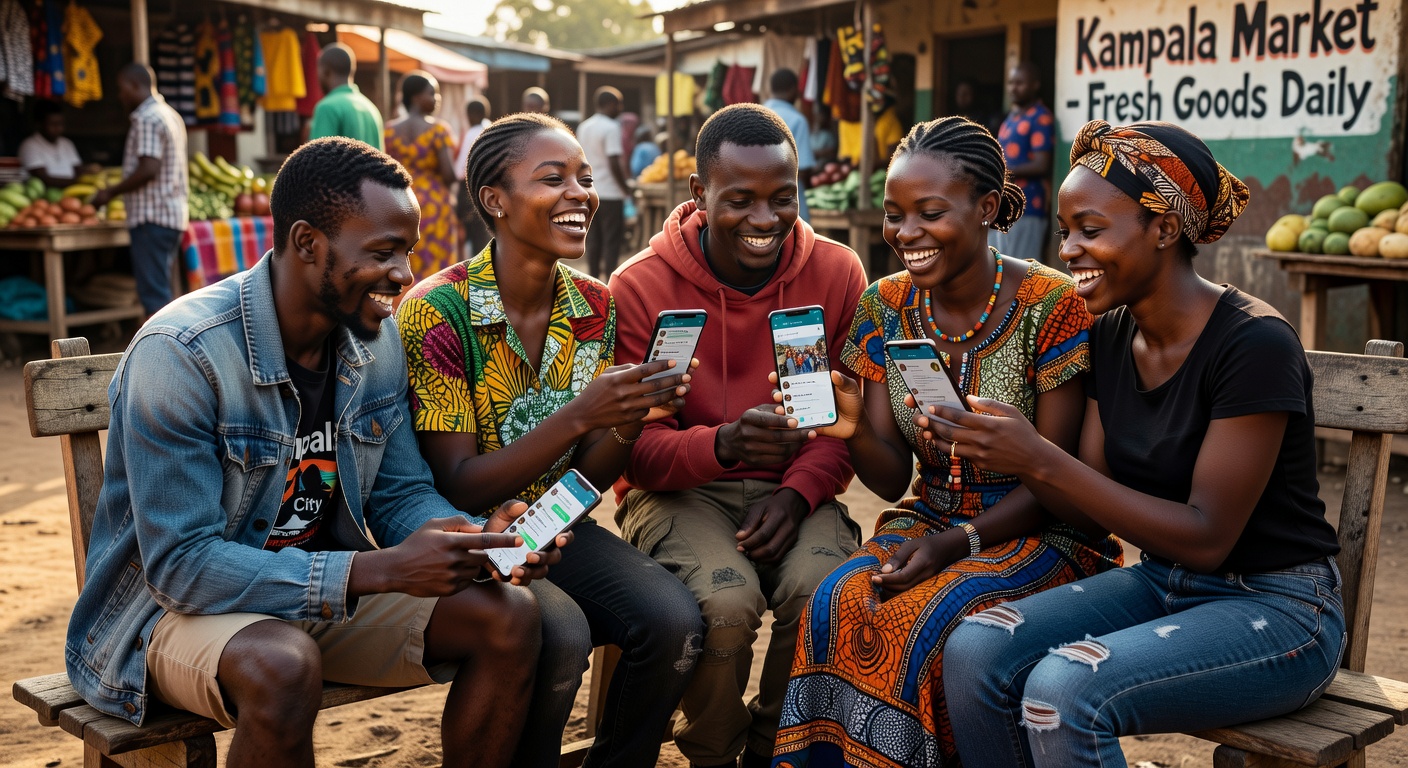 Ugandans celebrating events