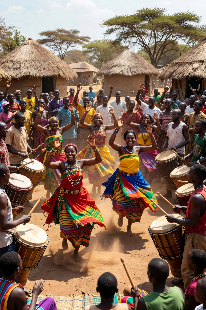 Traditional Ugandan dance